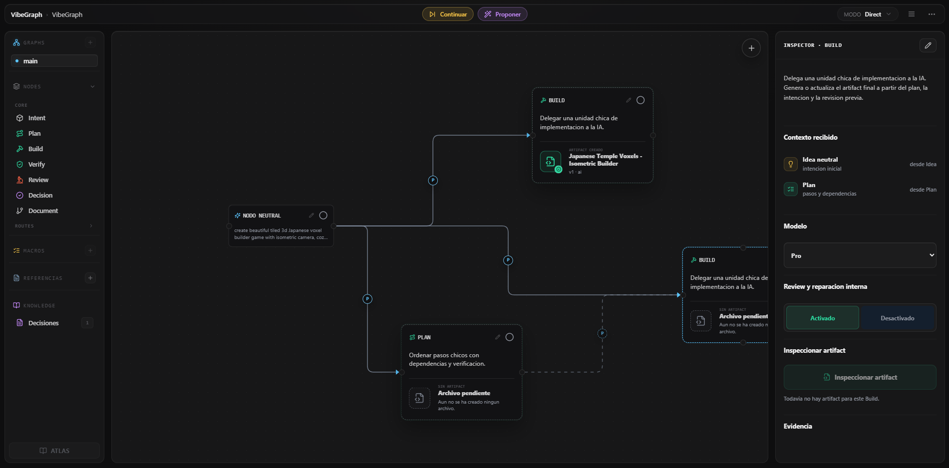VibeGraph AI Node Development Canvas